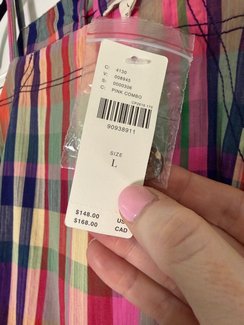 Anthropologie (Pilcro) NWT! Colorful Plaid Sundress - Size L - Picture 4 of 6